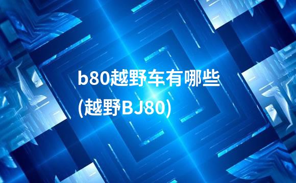 b80越野车有哪些(越野BJ80)