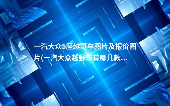 一汽大众5座越野车图片及报价图片(一汽大众越野车有哪几款图片价格表)