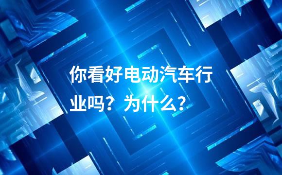 你看好电动汽车行业吗？为什么？