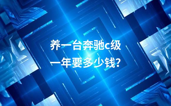 养一台奔驰c级一年要多少钱？