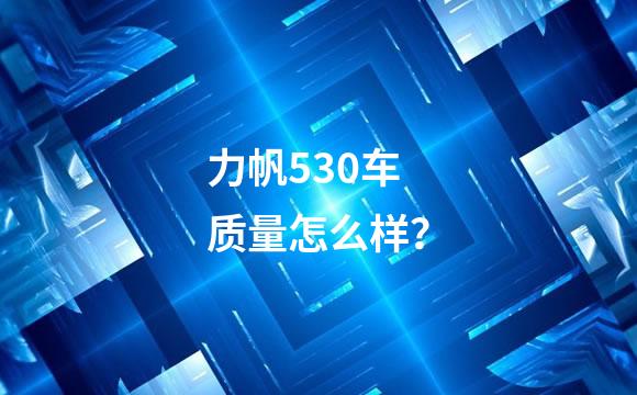 力帆530车质量怎么样？