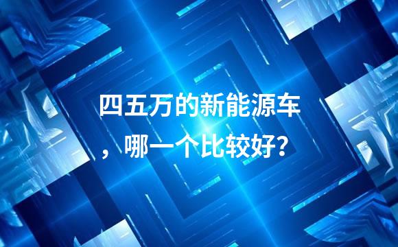 四五万的新能源车，哪一个比较好？