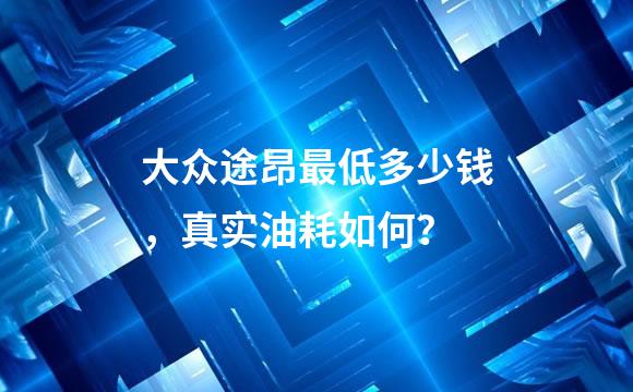 大众途昂最低多少钱，真实油耗如何？