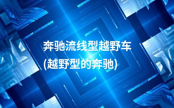奔驰流线型越野车(越野型的奔驰)