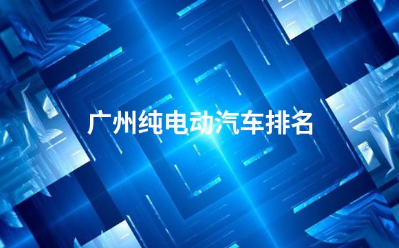 广州纯电动汽车排名