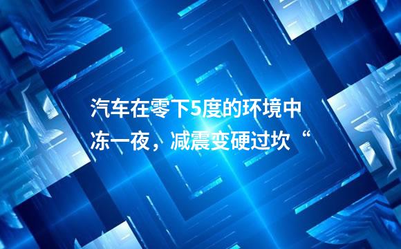 汽车在零下5度的环境中冻一夜，减震变硬过坎“