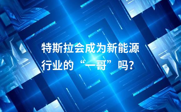 特斯拉会成为新能源行业的“一哥”吗？