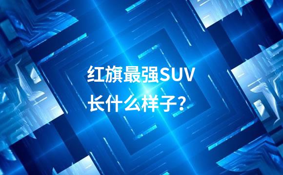 红旗最强SUV长什么样子？