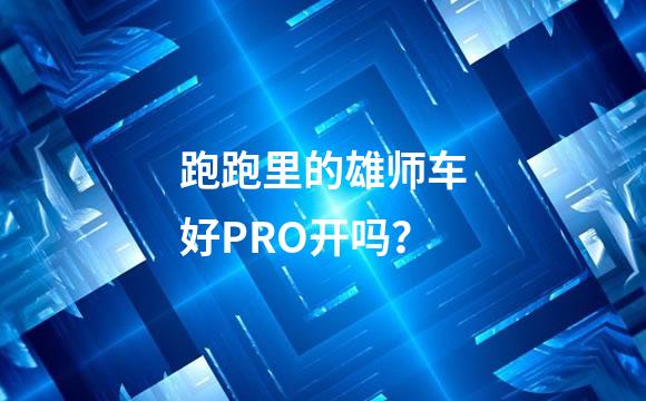 跑跑里的雄师车好PRO开吗？