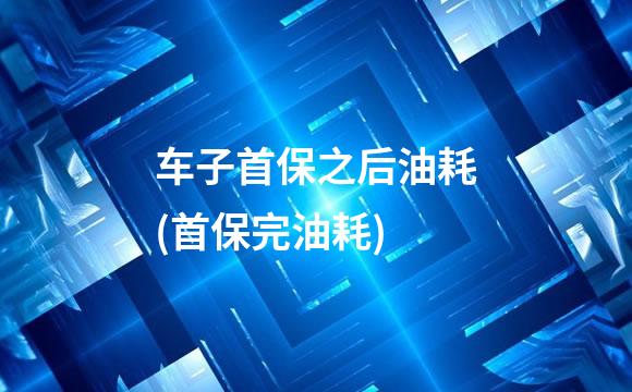 车子首保之后油耗(首保完油耗)