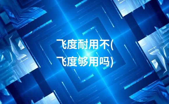 飞度耐用不(飞度够用吗)